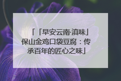 「早安云南·滇味」保山金鸡口袋豆腐：传承百年的匠心之味