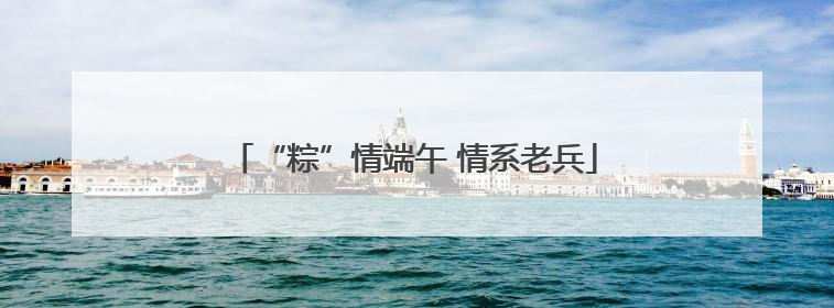 “粽”情端午 情系老兵