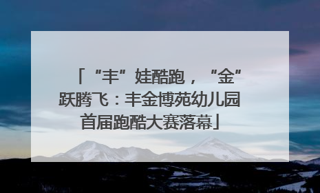 “丰”娃酷跑，“金”跃腾飞：丰金博苑幼儿园首届跑酷大赛落幕