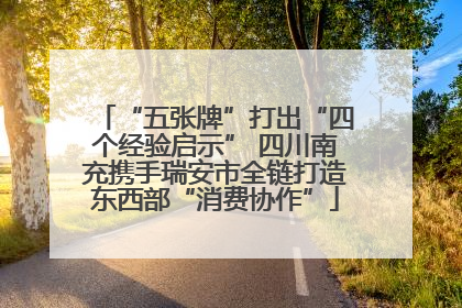 “五张牌”打出“四个经验启示” 四川南充携手瑞安市全链打造东西部“消费协作”
