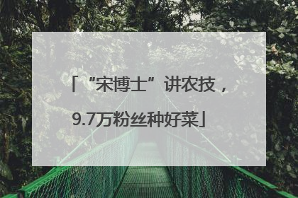 “宋博士”讲农技，9.7万粉丝种好菜