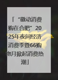 “徽动消费 购在合肥”2025年夜间经济消费季暨66购物月掀起消费热潮