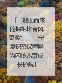 “迎面而来的拥抱比春风更暖”——宁夏织密保障网为困境儿童成长护航