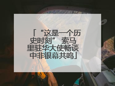 “这是一个历史时刻” 索马里驻华大使畅谈中非银幕共鸣