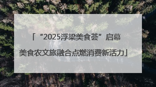 “2025浮梁美食荟”启幕 美食农文旅融合点燃消费新活力
