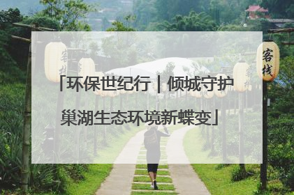 环保世纪行｜倾城守护 巢湖生态环境新蝶变