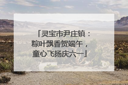 灵宝市尹庄镇：粽叶飘香贺端午，童心飞扬庆六一