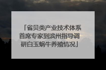 省贝类产业技术体系首席专家到滨州指导调研白玉蜗牛养殖情况