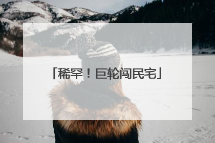 稀罕！巨轮闯民宅