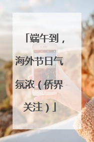 端午到，海外节日气氛浓（侨界关注）