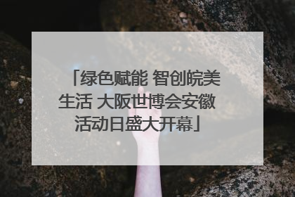 绿色赋能 智创皖美生活 大阪世博会安徽活动日盛大开幕