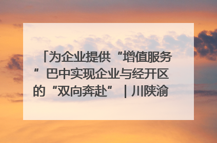 为企业提供“增值服务”巴中实现企业与经开区的“双向奔赴”｜川陕渝网络名人巴中行