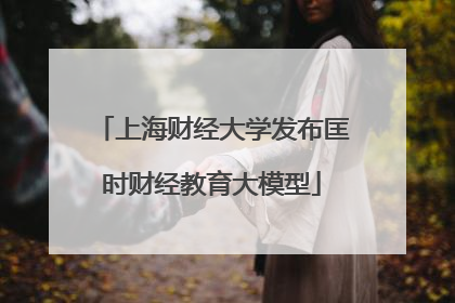 上海财经大学发布匡时财经教育大模型