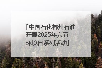 中国石化郴州石油开展2025年六五环境日系列活动