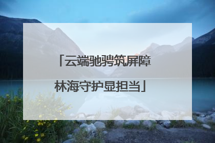 云端驰骋筑屏障 林海守护显担当