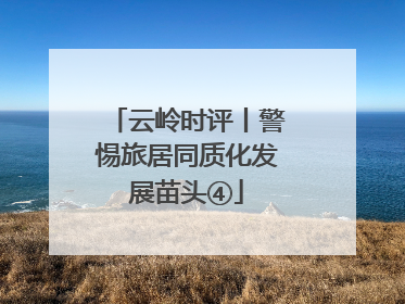 云岭时评丨警惕旅居同质化发展苗头④