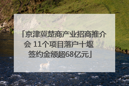 京津冀楚商产业招商推介会 11个项目落户十堰 签约金额超68亿元