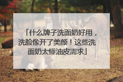 什么牌子洗面奶好用，洗脸像开了美颜！这些洗面奶太懂油皮需求