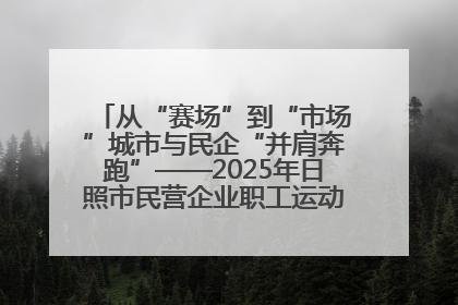 从“赛场”到“市场”城市与民企“并肩奔跑”——2025年日照市民营企业职工运动会亮点观察