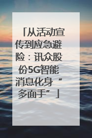 从活动宣传到应急避险：讯众股份5G智能消息化身“多面手”