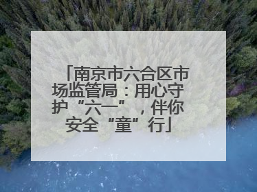 南京市六合区市场监管局：用心守护“六一”，伴你安全“童”行