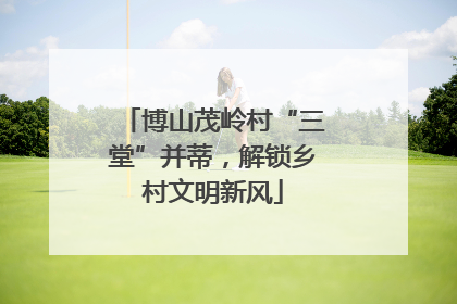 博山茂岭村“三堂”并蒂，解锁乡村文明新风