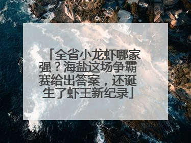 全省小龙虾哪家强？海盐这场争霸赛给出答案，还诞生了虾王新纪录