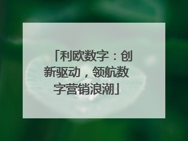 利欧数字：创新驱动，领航数字营销浪潮