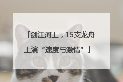 剑江河上，15支龙舟上演“速度与激情”