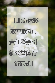 北京体彩双马联动：责任彩票引领公益体育新范式