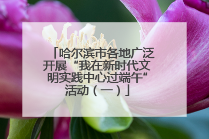 哈尔滨市各地广泛开展“我在新时代文明实践中心过端午”活动（一）