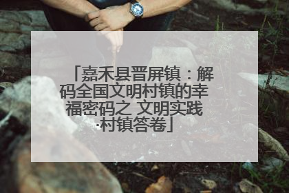 嘉禾县晋屏镇：解码全国文明村镇的幸福密码之 文明实践·村镇答卷