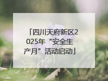 四川天府新区2025年“安全生产月”活动启动