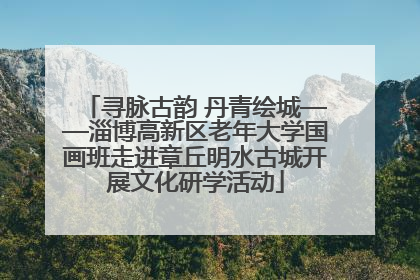 寻脉古韵 丹青绘城——淄博高新区老年大学国画班走进章丘明水古城开展文化研学活动