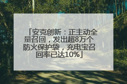 安克创新：正主动全量召回，发出超8万个防火保护袋，充电宝召回率已达10%
