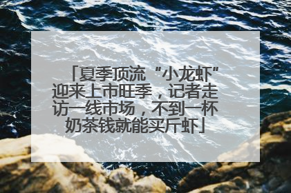 夏季顶流“小龙虾”迎来上市旺季，记者走访一线市场，不到一杯奶茶钱就能买斤虾