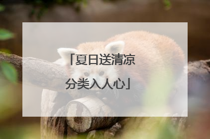 夏日送清凉 分类入人心