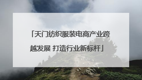 天门纺织服装电商产业跨越发展 打造行业新标杆