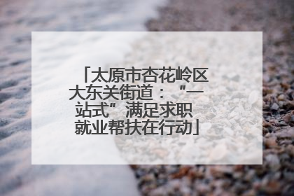 太原市杏花岭区大东关街道：“一站式”满足求职 就业帮扶在行动