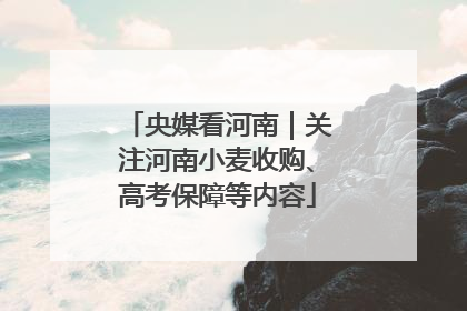 央媒看河南｜关注河南小麦收购、高考保障等内容