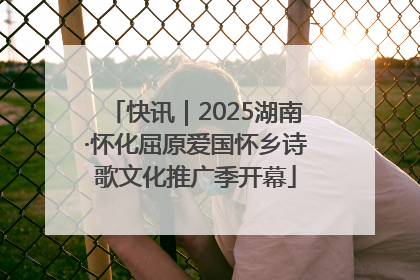快讯｜2025湖南·怀化屈原爱国怀乡诗歌文化推广季开幕