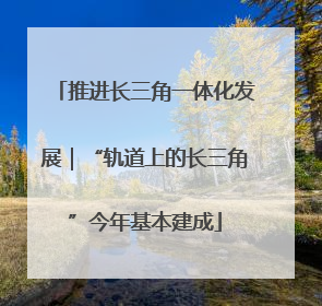推进长三角一体化发展｜“轨道上的长三角”今年基本建成