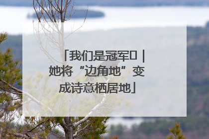 我们是冠军㉓｜她将“边角地”变成诗意栖居地