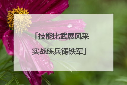 技能比武展风采 实战练兵铸铁军