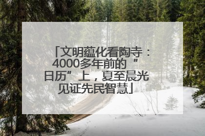 文明蕴化看陶寺：4000多年前的“日历”上，夏至晨光见证先民智慧