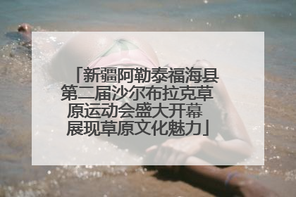新疆阿勒泰福海县第二届沙尔布拉克草原运动会盛大开幕 展现草原文化魅力