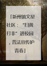 新州镇文星社区：“扫黄打非”进校园，普法宣传护青春