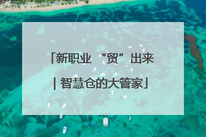 新职业 “贸”出来｜智慧仓的大管家