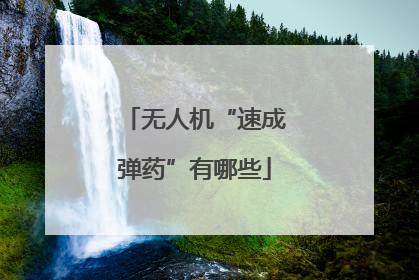 无人机“速成弹药”有哪些