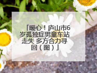 暖心！庐山市6岁孤独症男童车站走失 多方合力寻回（图）